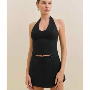 NWT Reformation Clover Linen Micro Skirt 0